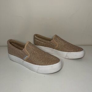 Alexis Bendel Womens Poppy Comfort Glitter Sneaker Size 11 Pink Slip On NWT
